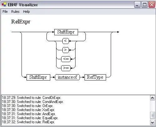 قم بتنزيل أداة الويب أو تطبيق الويب EBNF Visualizer