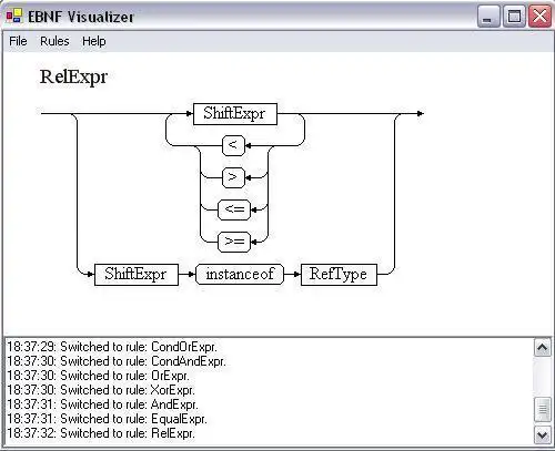 Download web tool or web app EBNF Visualizer to run in Linux online