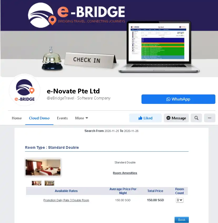 Download web tool or web app e-Bridge Hotel