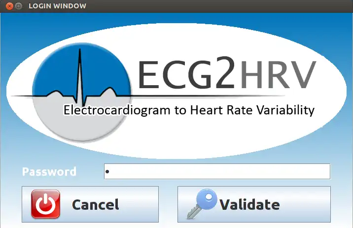 Download web tool or web app ECG2HRV