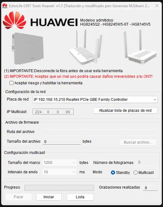 Download web tool or web app EchoLife ONT Tools Huawei