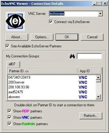 Download webtool of webapp EchoVNC