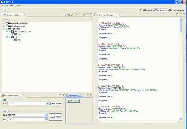 הורד כלי אינטרנט או אפליקציית אינטרנט Eclipse 4diac