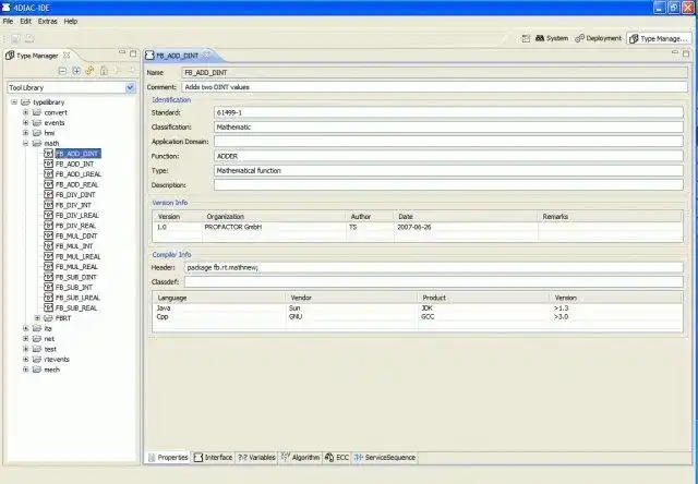 Загрузите веб-инструмент или веб-приложение Eclipse 4diac