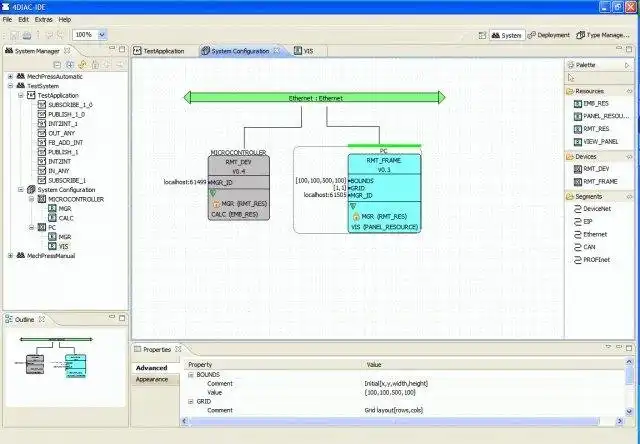 ওয়েব টুল বা ওয়েব অ্যাপ Eclipse 4diac ডাউনলোড করুন