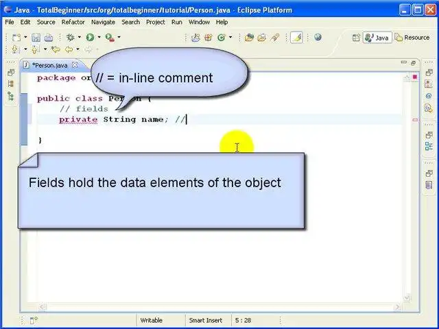 Scarica lo strumento web o l'app web Eclipse e Java Video Tutorial