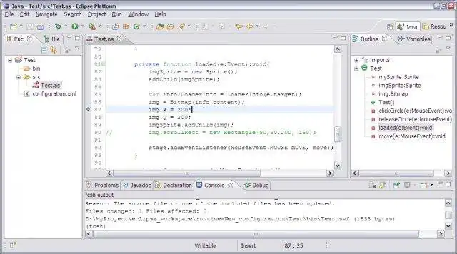 Muat turun alat web atau aplikasi web Eclipse IDE untuk ActionScript3