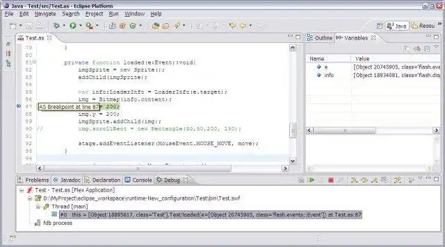 Muat turun alat web atau aplikasi web Eclipse IDE untuk ActionScript3