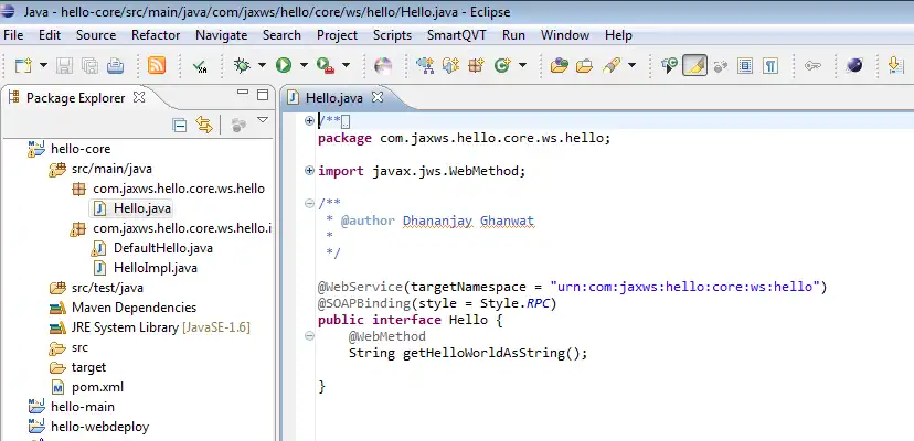 Muat turun alat web atau apl web Eclipse JAX WS Plugin