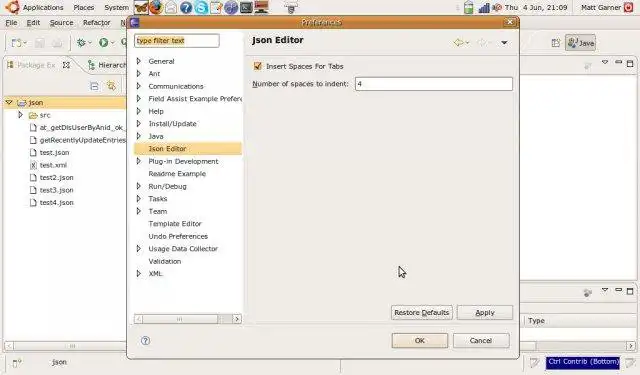 Pobierz narzędzie internetowe lub aplikację internetową Eclipse Json Editor Plugin