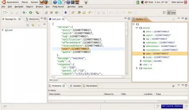 Download web tool or web app Eclipse Json Editor Plugin