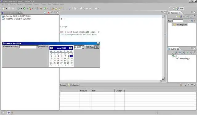 Download web tool or web app Eclipse Launch scheduler plugin