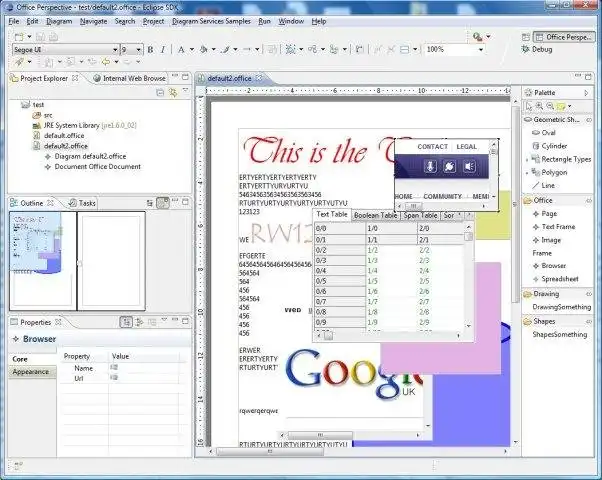 Download web tool or web app Eclipse Office