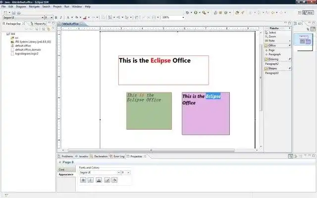 Завантажте веб-інструмент або веб-програму Eclipse Office