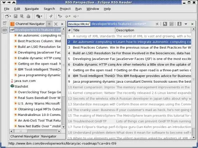 Download web tool or web app Eclipse RSS Reader