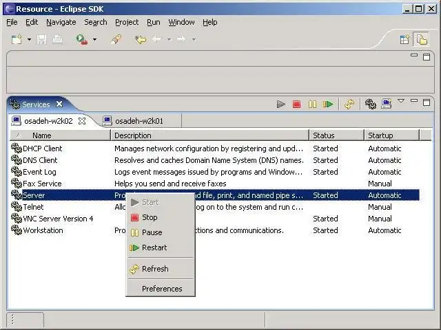 Download web tool or web app Eclipse Services Plug-in