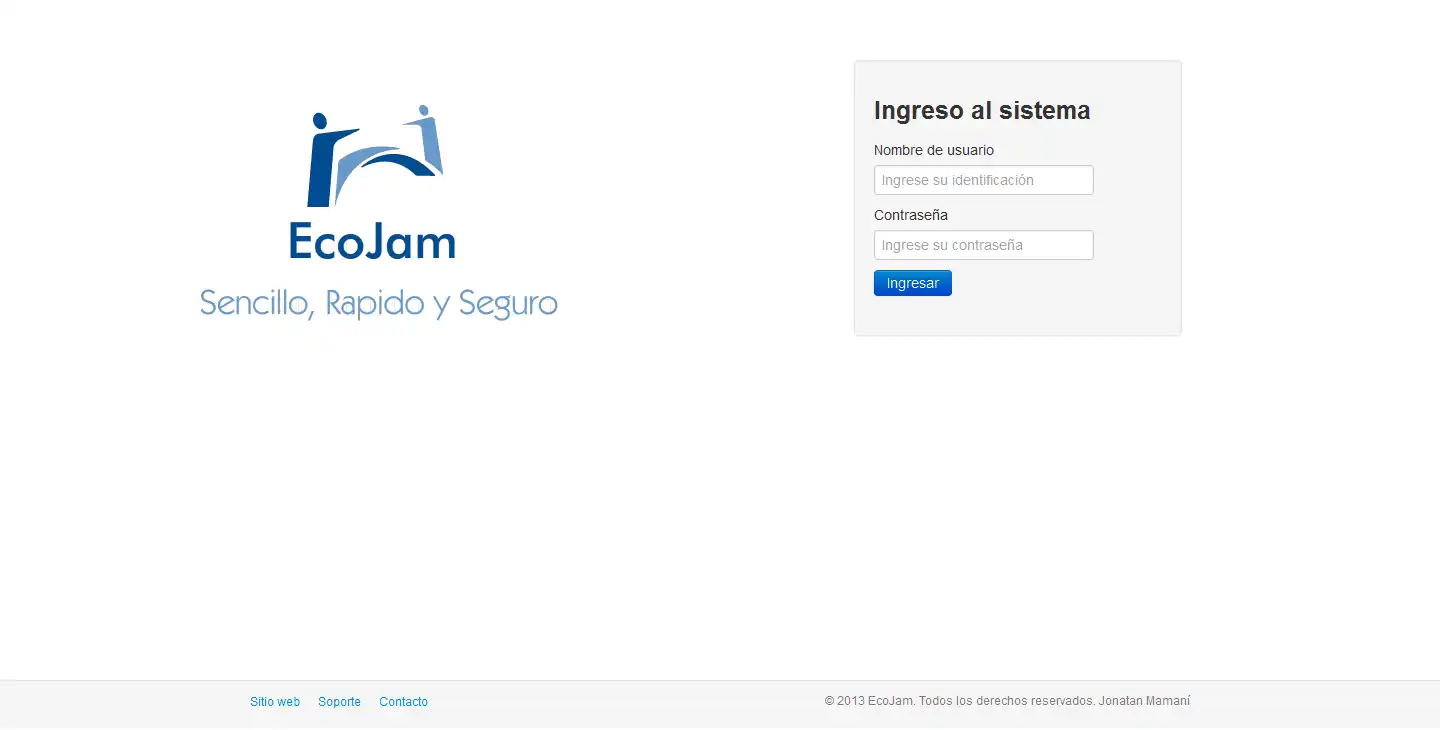 Download web tool or web app EcoJam