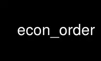 ດໍາເນີນການ econ_order ໃນ OnWorks ຜູ້ໃຫ້ບໍລິການໂຮດຕິ້ງຟຣີຜ່ານ Ubuntu Online, Fedora Online, Windows online emulator ຫຼື MAC OS online emulator