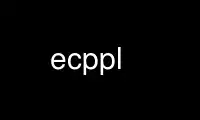 Ecppl'yi Ubuntu Online, Fedora Online, Windows çevrimiçi emülatörü veya MAC OS çevrimiçi emülatörü üzerinden OnWorks ücretsiz barındırma sağlayıcısında çalıştırın
