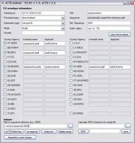 Descărcați instrumentul web sau aplicația web eCTD indexer