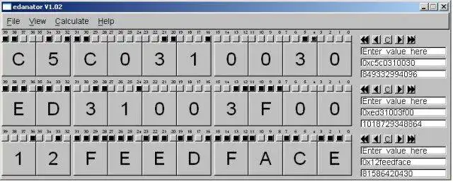 Download web tool or web app edanator binary/hex graphical calculator to run in Linux online