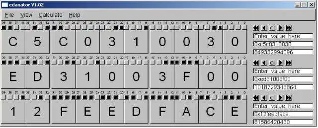 Download web tool or web app edanator binary/hex graphical calculator to run in Windows online over Linux online
