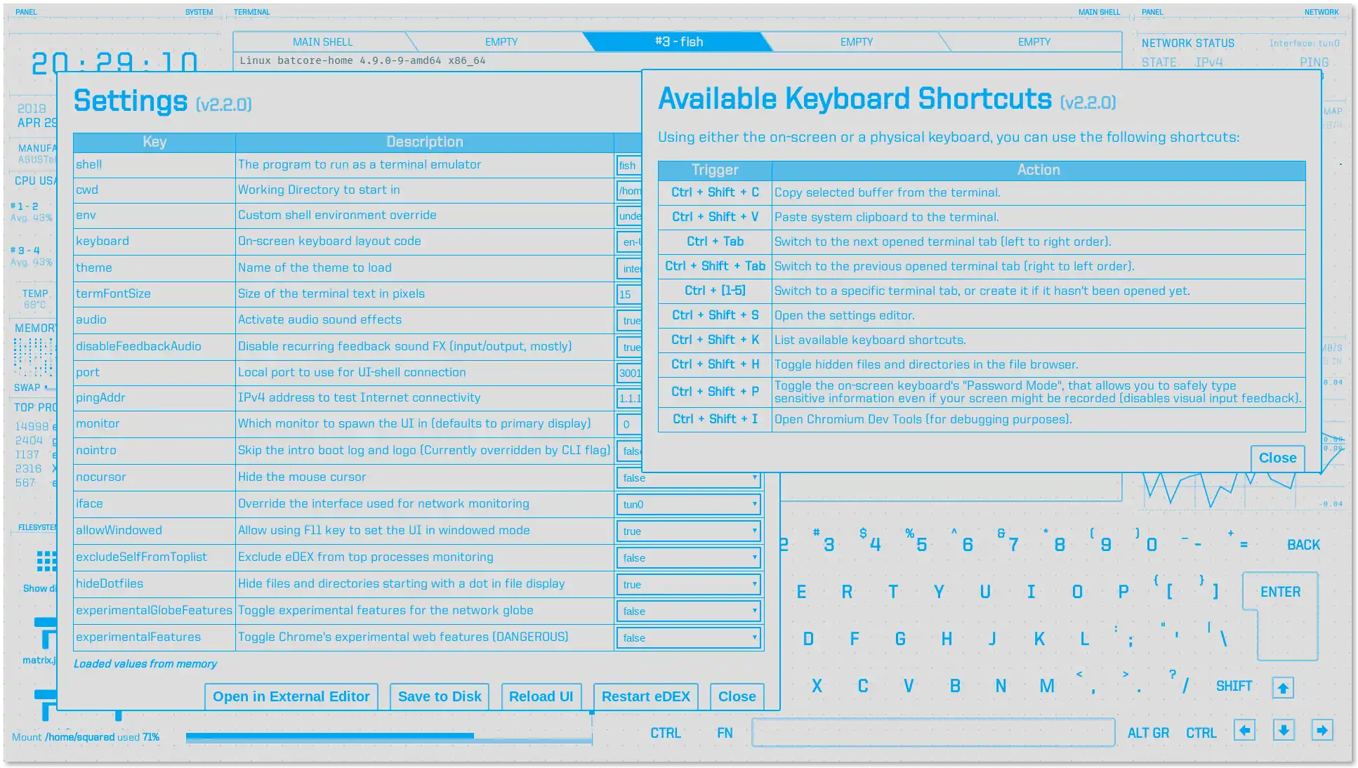 Mag-download ng web tool o web app na eDEX-UI