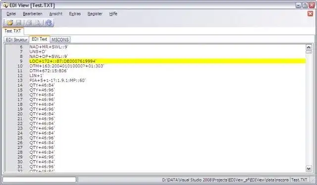 Download webtool of webapp EDIFACT Viewer