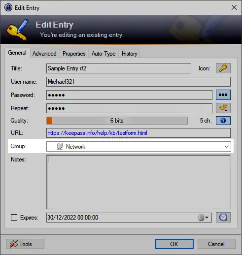 Mag-download ng web tool o web app na EditEntryGroup