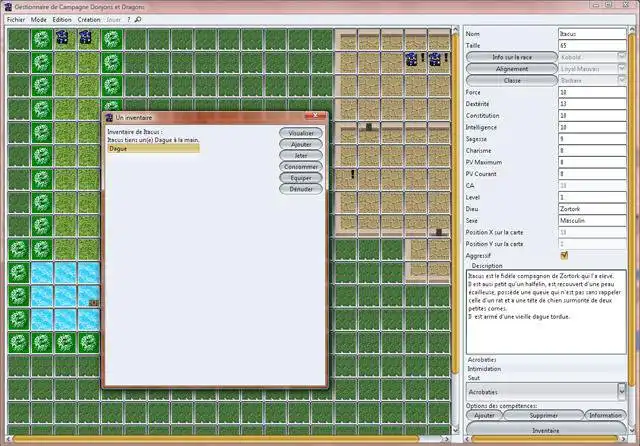 Download web tool or web app Editeur Donjon (Dungeon editor) to run in Linux online
