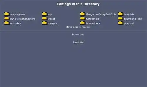 Download web tool or web app editlog