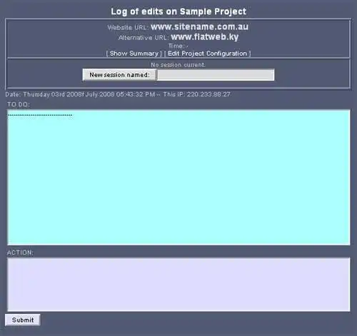 Download web tool or web app editlog