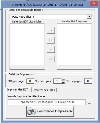 Download web tool or web app EDT for FET timetable