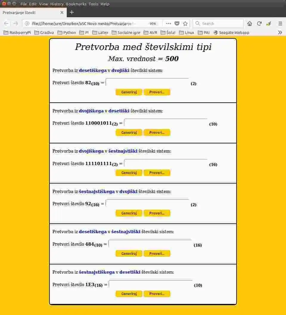 Scarica lo strumento web o l'app web Strumento di formazione - sistemi numerici