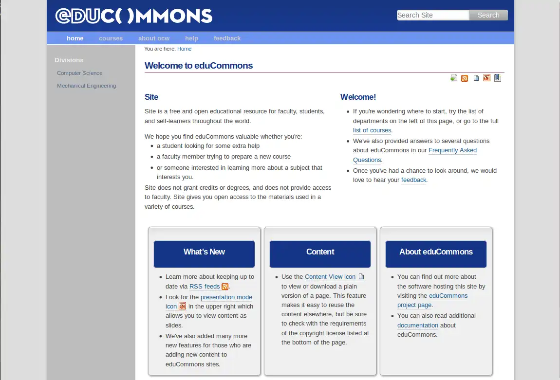 Download web tool or web app eduCommons