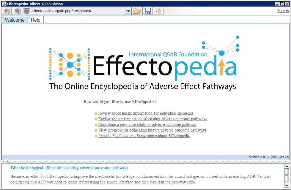 הורד את כלי האינטרנט או אפליקציית האינטרנט Effectopedia להפעלה בלינוקס באופן מקוון