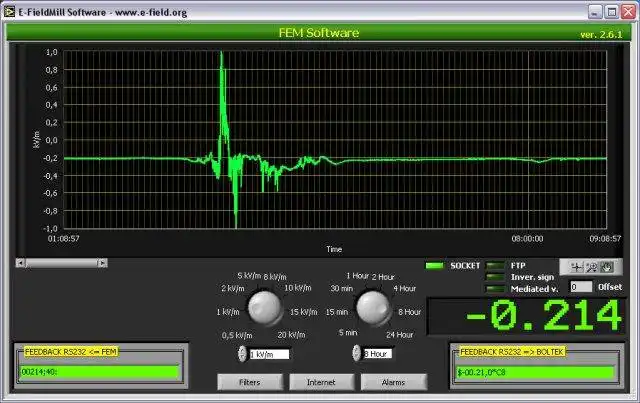 Download web tool or web app E-Field Mill Project Software to run in Windows online over Linux online