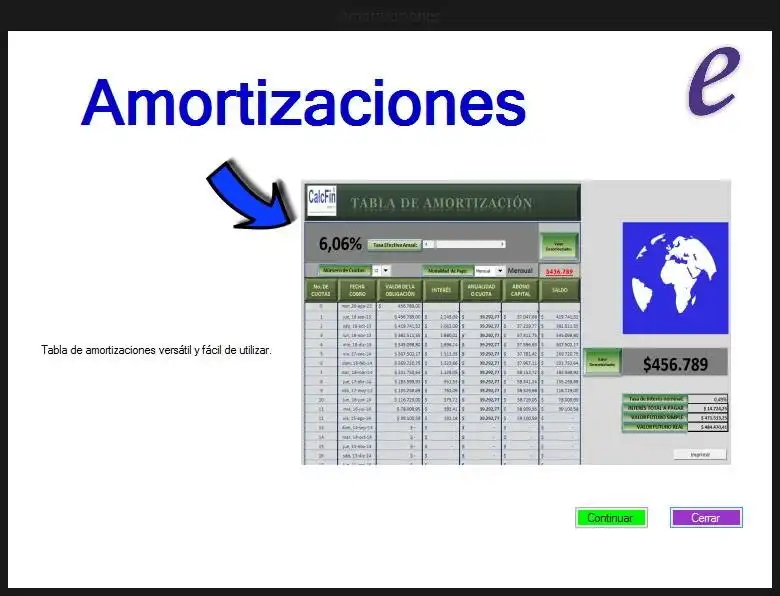 Download web tool or web app E Financiero 1.3.01