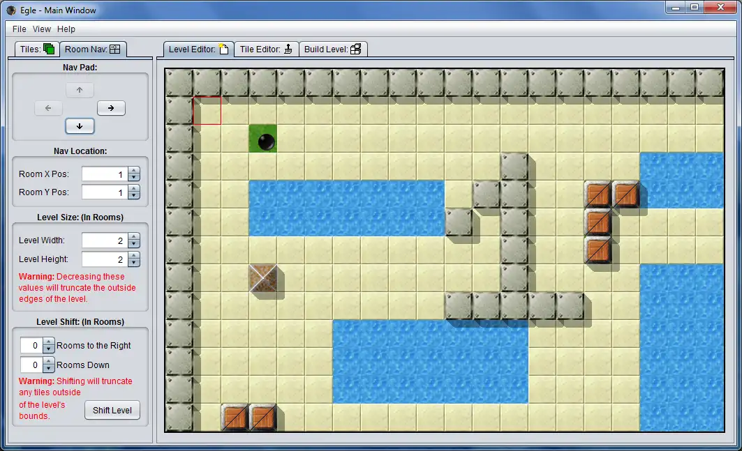 Scarica lo strumento web o l'app web Egle - Enigma Game Level Editor per l'esecuzione in Linux online