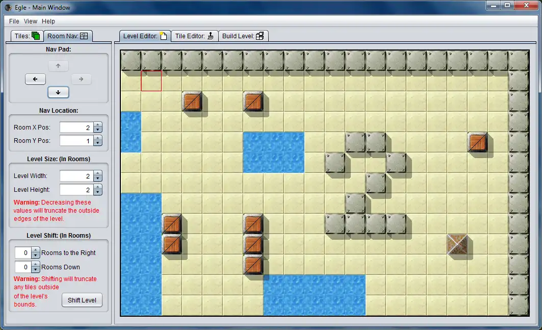 Scarica lo strumento web o l'app web Egle - Enigma Game Level Editor per l'esecuzione in Linux online