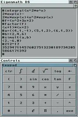 Download web tool or web app Eigenmath DS to run in Linux online