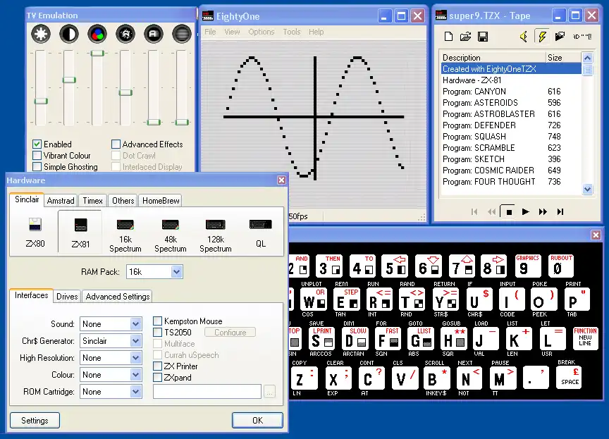 Scarica lo strumento web o l'app web EightyOne Sinclair Emulator