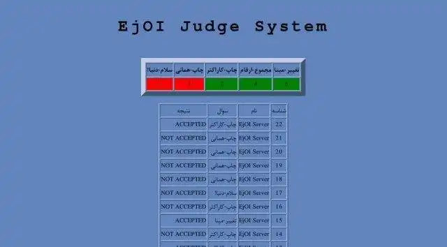 قم بتنزيل أداة الويب أو تطبيق الويب EjOI Judge System