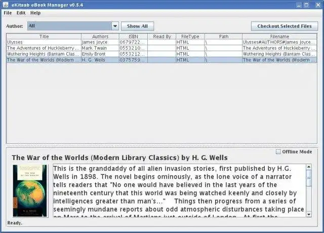 Download web tool or web app eKitaab - EBook Catalog Manager Software