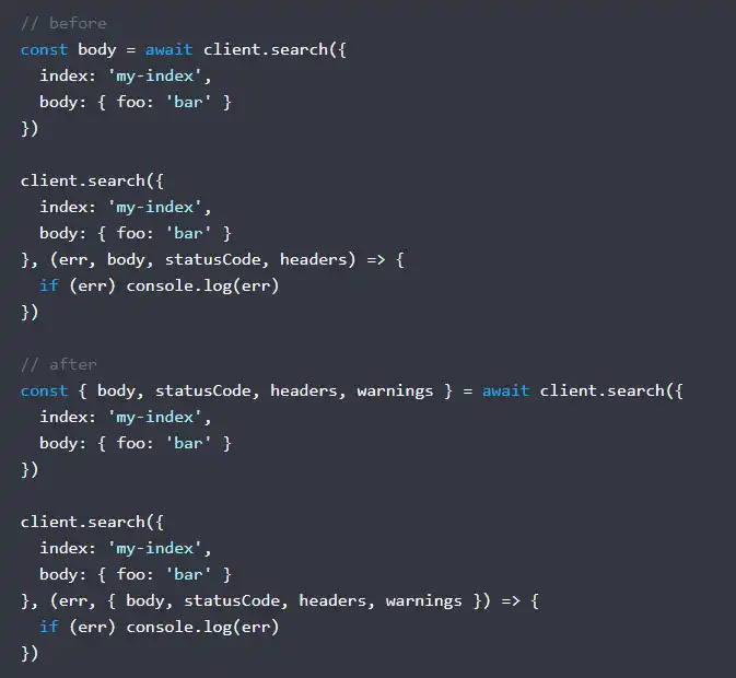 Laden Sie das Web-Tool oder die Web-App Elasticsearch Node.js-Client herunter