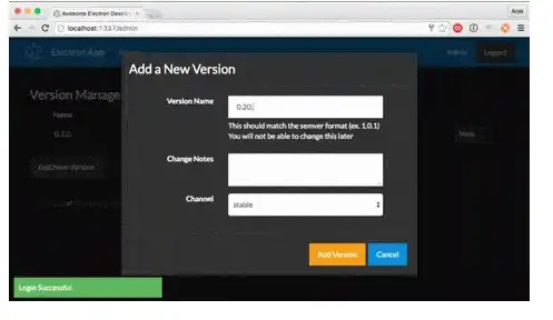 Download web tool or web app Electron Release Server
