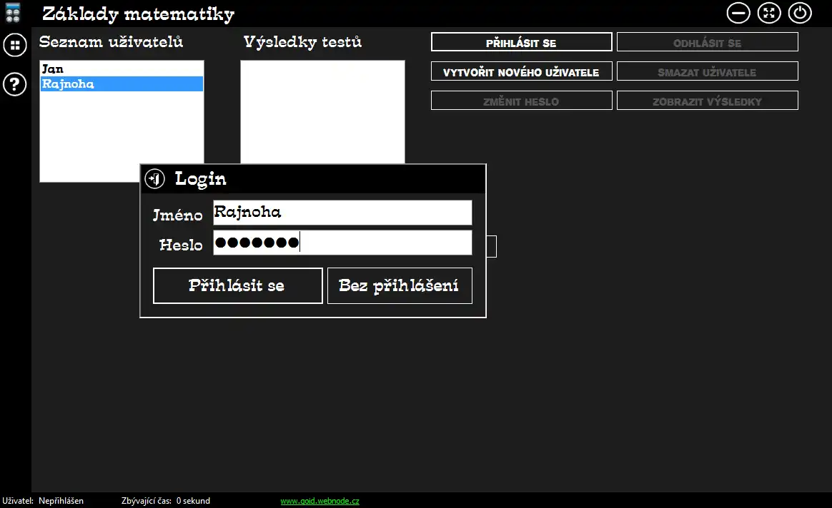 Muat turun alat web atau aplikasi web Elemen Matematik untuk dijalankan dalam Windows dalam talian melalui Linux dalam talian