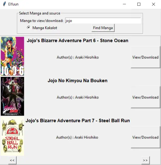 下载网络工具或网络应用 Elfuun Manga Downloader