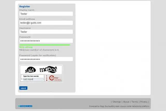 Download web tool or web app Elgg reCAPTCHA Module