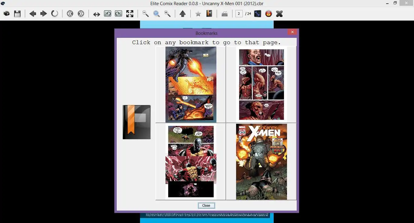 Linux'ta çevrimiçi çalıştırmak için web aracını veya web uygulamasını Elite Comix Reader'ı indirin